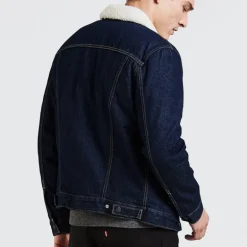 Blouson en jean doublée sherpa Levi's ® homme trucker rockridge