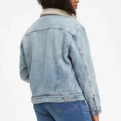 Blouson en jean fourré Levis femme Sherpa Trucker strangerways
