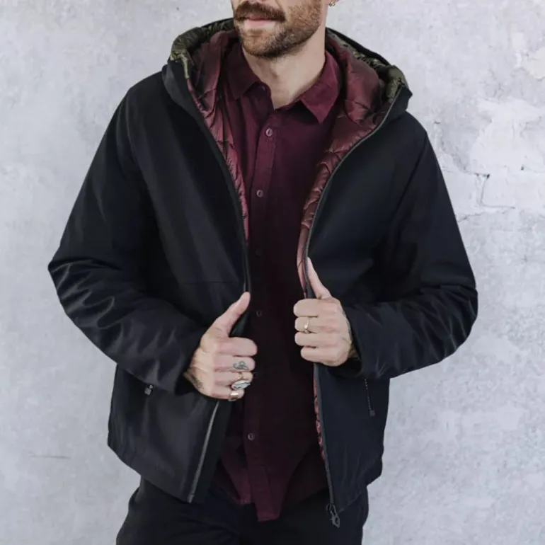 Blouson manteau imperméable Freeman T Porter Belleau noire