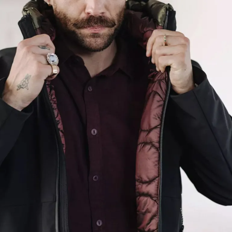 Blouson manteau imperméable Freeman T Porter Belleau noire