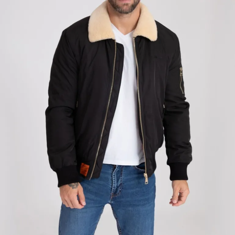 Blouson pilote Bombers Original Versmold noir