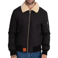 Blouson pilote Bombers Original Versmold noir