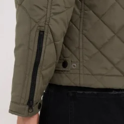 Blouson veste moto kaki Replay Jeans pour homme