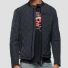 Blouson veste moto noire Replay Jeans pour homme