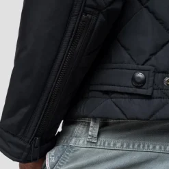 Blouson veste moto noire Replay Jeans pour homme