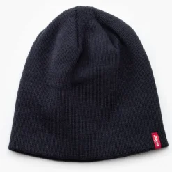 Bonnet Levi's ® bleu marine étiquette rouge
