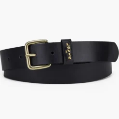 Ceinture femme Levis ® en cuir noir boucle carrée