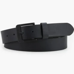 Ceinture Levis ® en cuir noir boucle noire