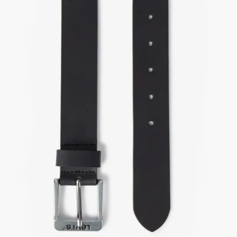 Ceinture Levis ® free metal en cuir noir