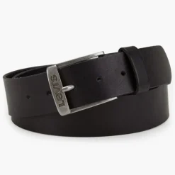 Ceinture Levi's ® new ducan en cuir noir