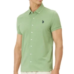 Chemise maille piquée Us Polo Assn Cosm vert