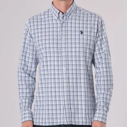 Chemise Us Polo Assn Dirk en coton blanc rayé