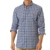 Chemise Us Polo Assn en coton à carreaux bleus