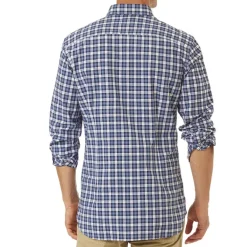 Chemise Us Polo Assn en coton à carreaux bleus