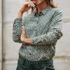 Chemisier Freeman T Porter Katy Twiggy à motifs géométriques verts