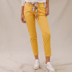 Chino femme Freeman T Porter Claudia jaune spectra yellow