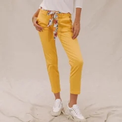 Chino femme Freeman T Porter Claudia jaune spectra yellow
