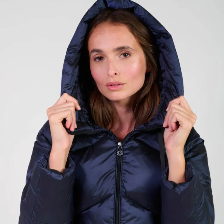 Doudoune Le Temps des Cerises femme Kilia bleu marine