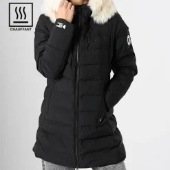 Doudoune longue chauffante femme Comme Des Loups Stockholm noire
