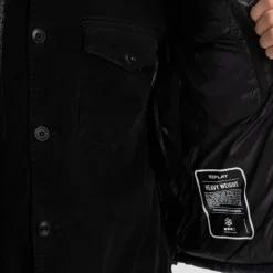 Doudoune sans manches Replay Jeans pour homme noir et bleu marine
