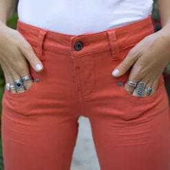 Jean 7/8 éme femme Freeman T Porter Alexa Cropped rose