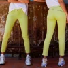 Jean 7-8 éme Freeman T Porter Alexa Cropped magic color jaune