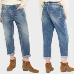 Jean boyfriend loose femme Le Temps des Cerises Cosy W1306