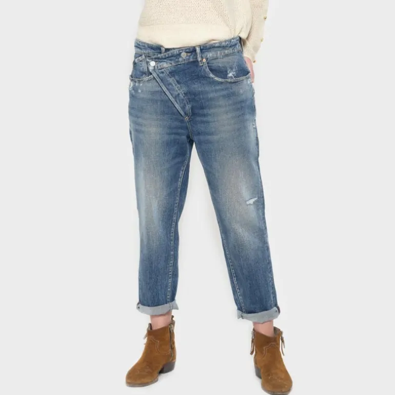 Jean boyfriend loose femme Le Temps des Cerises Cosy W1306