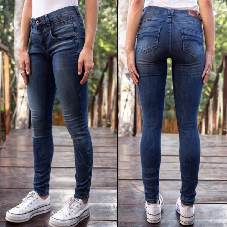 Jean femme Freeman T Porter Justina Miami super slim taille haute