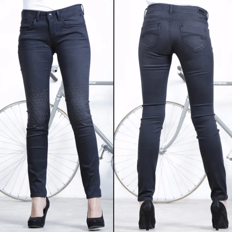 Jean femme Freeman T Porter Clara noir Farken coupe slim