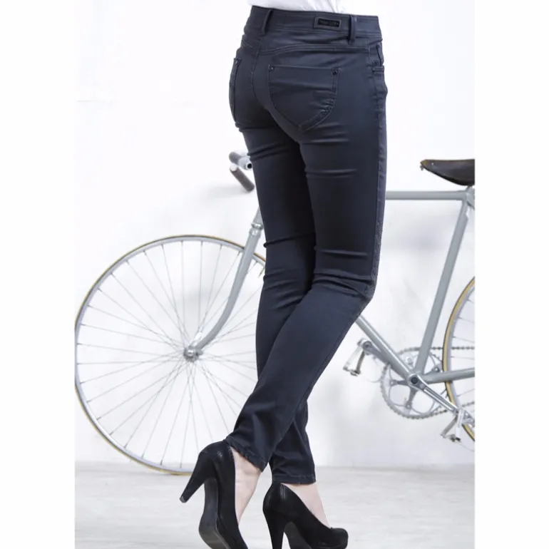 Jean femme Freeman T Porter Clara noir Farken coupe slim