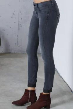 jean femme Freeman T Porter Tracie super slim gris fuliet en promo