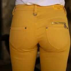 Jean Freeman T Porter Alexa Slim Magic Color jaune pour femme