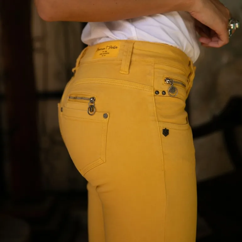 Jean Freeman T Porter Alexa Slim Magic Color jaune pour femme