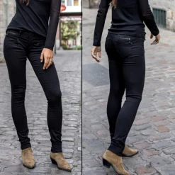 jean Freeman T Porter femme modèle Alexa magic denim noir