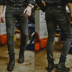 Jean Freeman T Porter homme Dustee Slim Biker Black