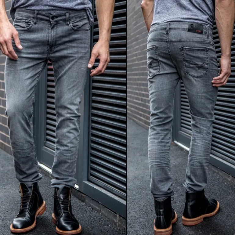Jean homme Freeman T Porter Dustee slim gris sky silver en promo