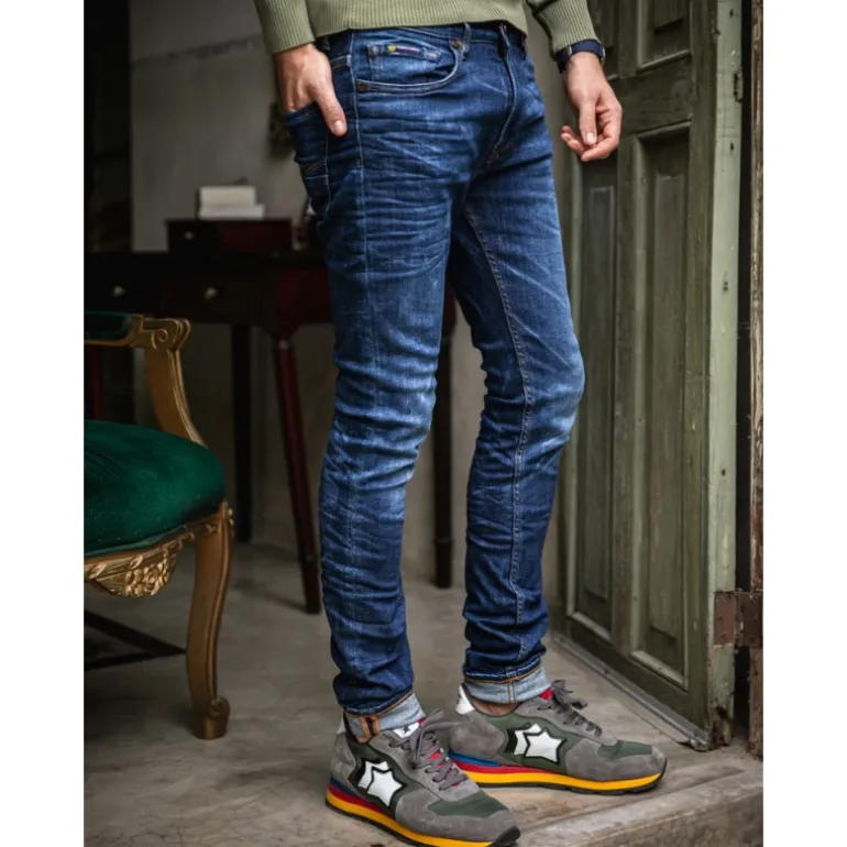 Jean homme Freeman T Porter Dustee Old coupe slim
