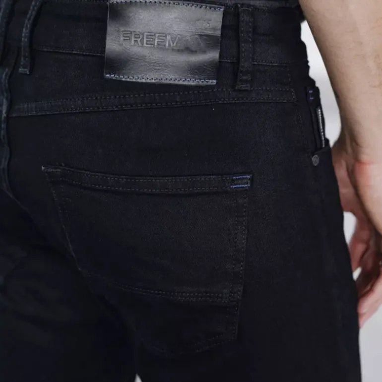 Jean homme Freeman T Porter Dustee Noir coupe slim