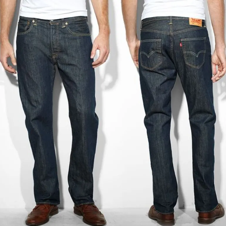 Jean Levi's ® 501 délavage brut Marlon coupe droite