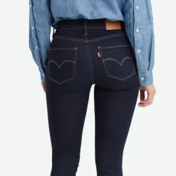 Jean Levi's ® femme 721 brut blue wave rinse skinny taille haute