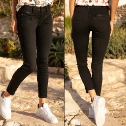 Jean 7/8éme Freeman T Porter modèle Alexa Cropped noir