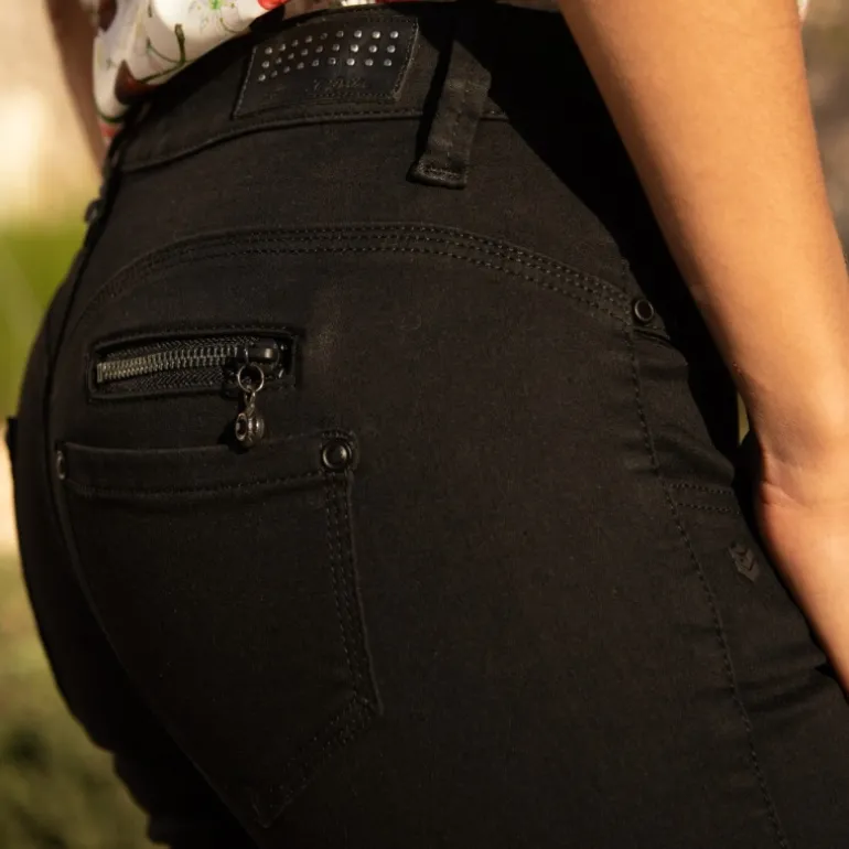 Jean 7/8éme Freeman T Porter modèle Alexa Cropped noir