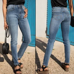 Jean slim taille haute Freeman T Porter Barbara Nenri