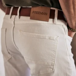 Jeans blanc Freeman T Porter Jimmy California