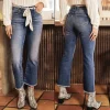 Jeans bootcut cropped Freeman T Porter femme Norma Palermo dark