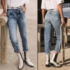 Jeans Boyfriend Freeman T Porter Natasha Fitz 100% Coton