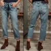 Jeans Boyfriend Freeman T Porter Jannet Fitz 100% Coton