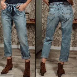 Jeans Boyfriend Freeman T Porter Jannet Fitz 100% Coton