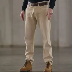Jeans coupe droite beige Freeman T Porter Melvin